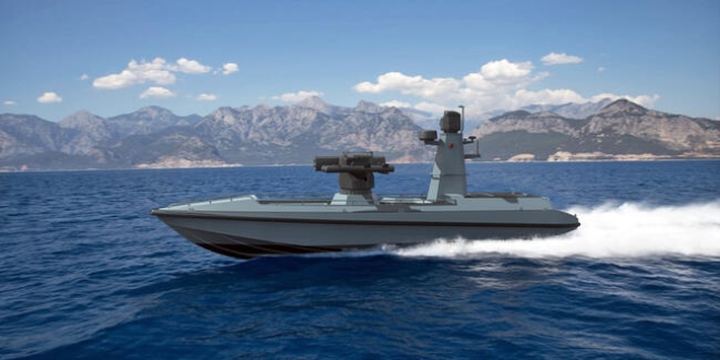 Türkiye'nin ilk silahlı insansız deniz aracı denize iniyor