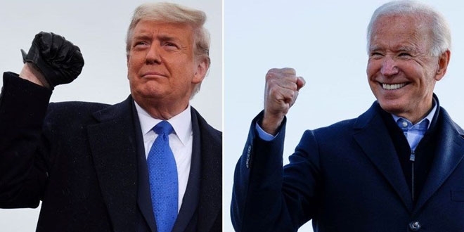 Joe Biden 3 eyalette, Trump ise sadece 1 eyalette önde