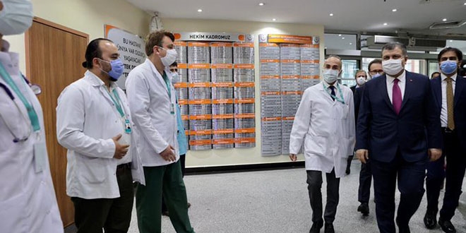 Salk Bakan Koca'dan stanbul'daki devlet hastanelerine ziyaret