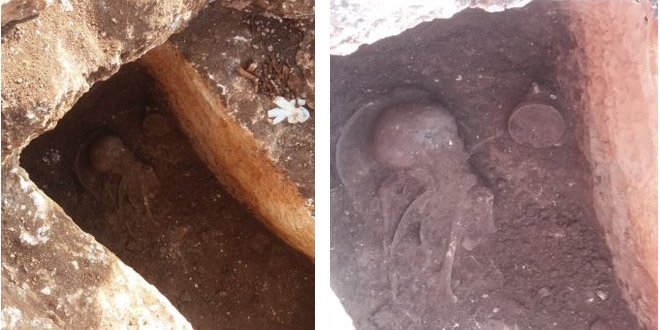 Antik Kenti kazlarda 1500 yllk insan iskeleti bulundu