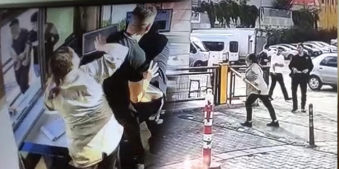 Kargo paketi kapısına çıkartılmayan kadın dehşet saçtı