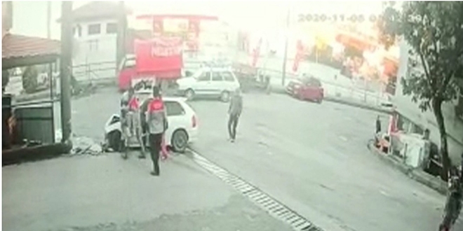 Karantinadan ka�t� kaza yapt�: 3 yaral�