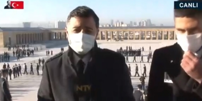 Anıtkabir'de canlı yayındayken görevliler yayını kestirdi