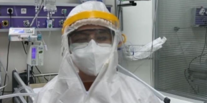 Sa�l�k �al��anlar�ndan videolu "Covid-19 tedbirlerine uyun" �a�r�s�