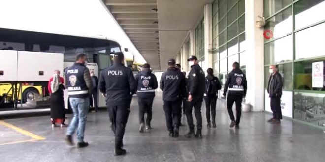 AŞTİ'de koronavirüs denetimi: Sigara içenlere ceza yağdı