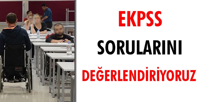 EKPSS sorularını değerlendiriyoruz