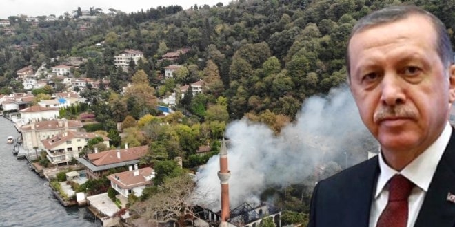 Cumhurbaşkanı Erdoğan'dan yanan tarihi Vaniköy Camii paylaşımı