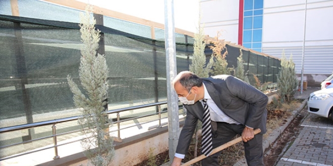 Tunceli'de 28 şehit öğretmen anısına fidan dikildi