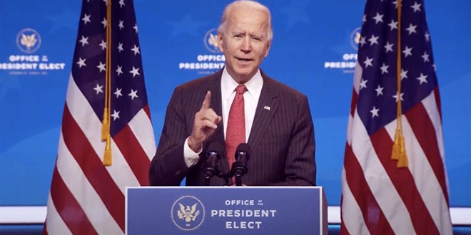 Joe Biden'dan 'seim bitti' aklamas