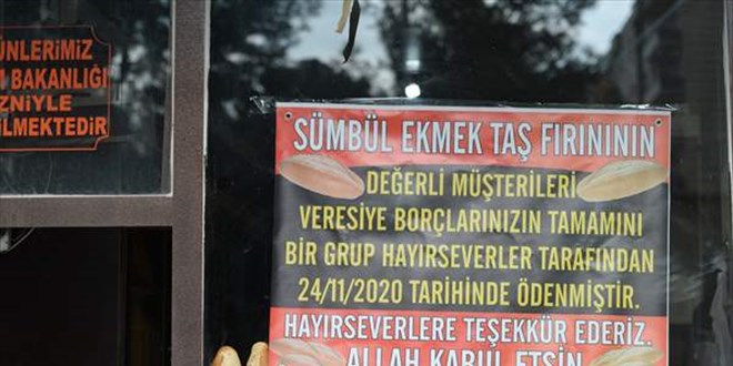 Mardin'de bir grup hay�rsever, vatanda�lar�n 10 bin liral�k veresiye borcunu �dedi