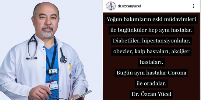 'Covid öncesi ve sonrası, yoğun bakıma yatanlar hep aynı'