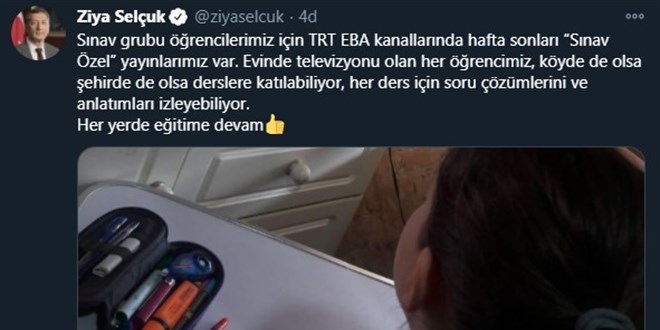 MEB'den sınav grubu öğrencilere 'Sınav Özel' yayını