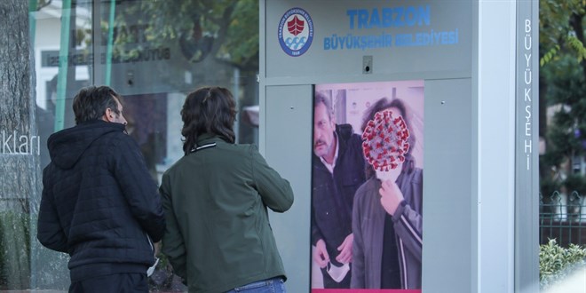 Bu ilde maske takmayanlar yapay zeka ile b�yle uyar�l�yor