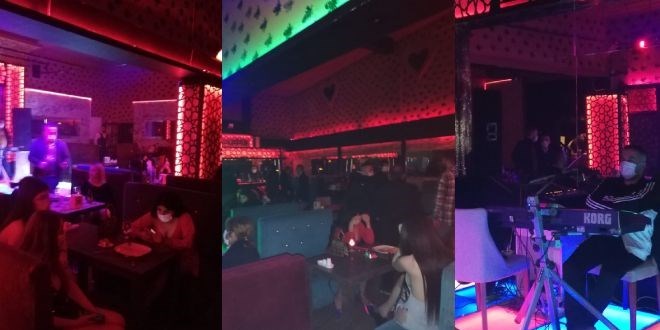 Sokak kısıtlamasında açık olan ruhsatsız bara baskın