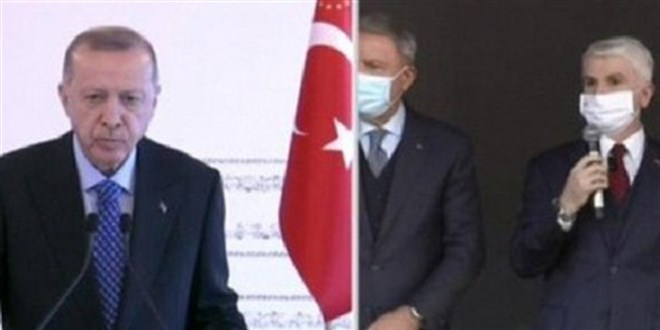 Cumhurbaşkanı Erdoğan'ın katıldığı törende ilginç anlar