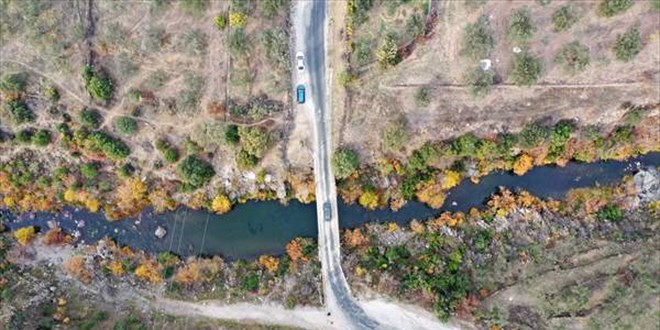 Ege'de kış mevsiminde sonbahar manzaraları