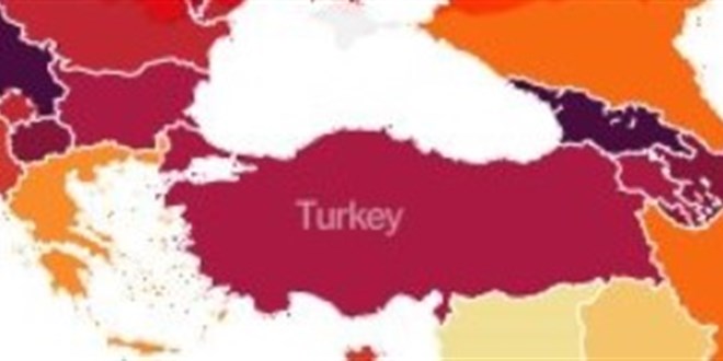 10 renkli yeni korona dünya haritası! İşte Türkiye'nin rengi