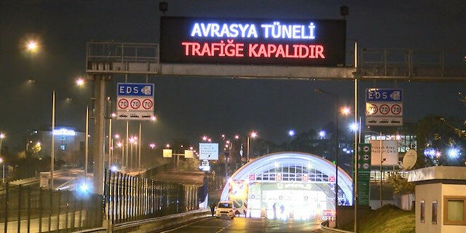 Avrasya T�neli'nde 'yang�n' tatbikat�