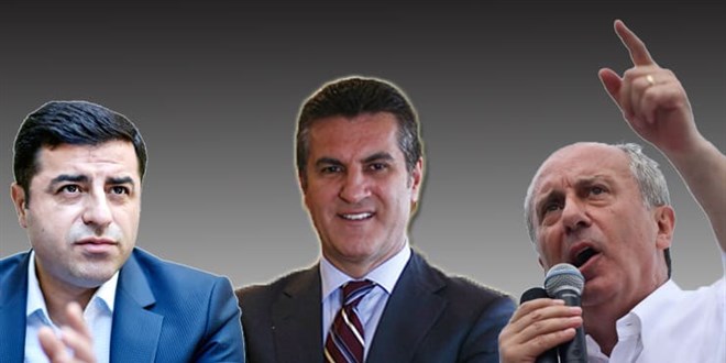 'Kim parti kursa oy verirsiniz?' İşte İnce, Sarıgül ve Demirtaş'ın oy oranları