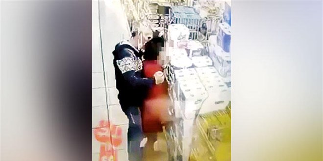 Marketteki sapık yakalandı