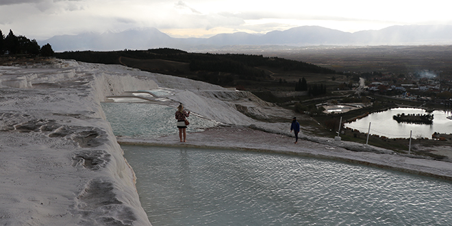 Pamukkale yabanc� turistlere kald�