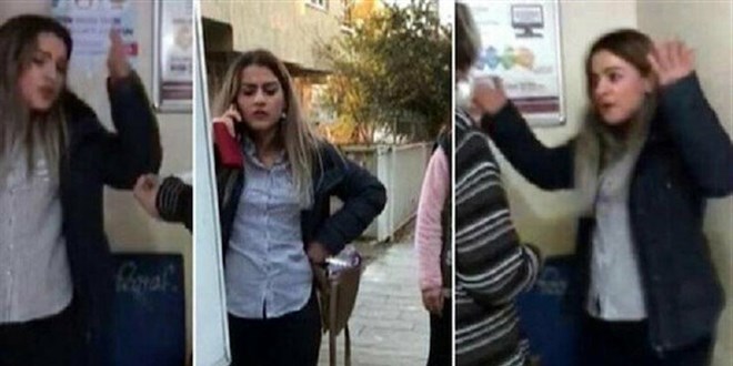 Polisi tehdit eden kadınla ilgili yeni görüntüler ortaya çıktı! İlk vukuatı değilmiş