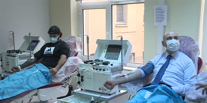 Bakan Soylu, Kovid-19 immün plazma bağışı yaptı