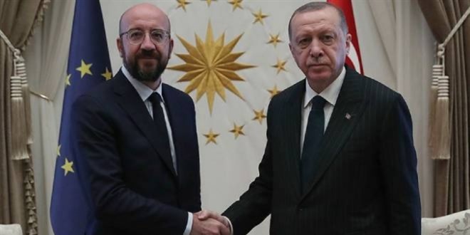 Cumhurbaşkanı Erdoğan, AB Konseyi Başkanı ile görüştü