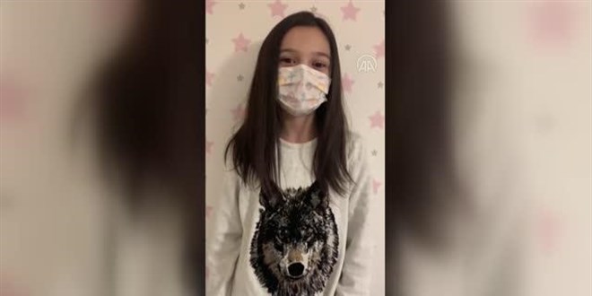 Vali Makas'�n 'maske' �a�r�s�na �ocuklardan videolu destek