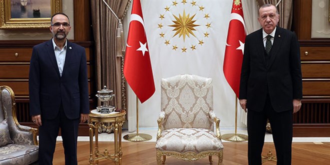 Erdoğan, HÜDA PAR Genel Başkanı'nı kabul etti