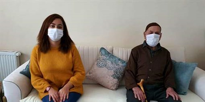 96 yaşındaki Hayri dede koronayı yendi