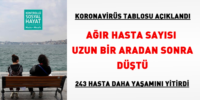Ağır hasta sayısı uzun bir aradan sonra düştü