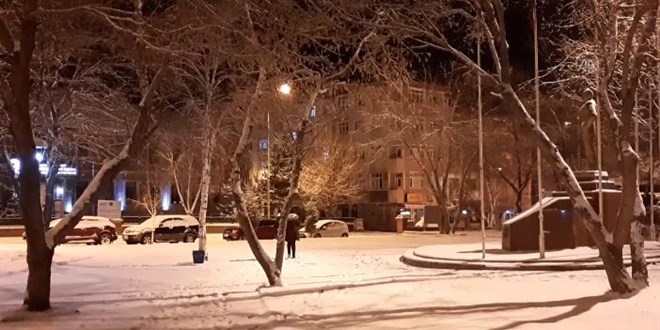 Ardahan ve Kars'ta kar yağışı etkili oldu
