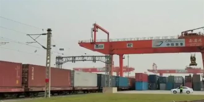 'Çin ihracat treni Xi'an'a yolculuğunu tamamladı'