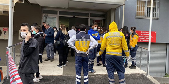 Maltepe'de özel hastanede yangın