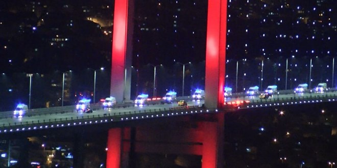 Ankara'dan yola çıkan 61 ambulans İstanbul'a geldi