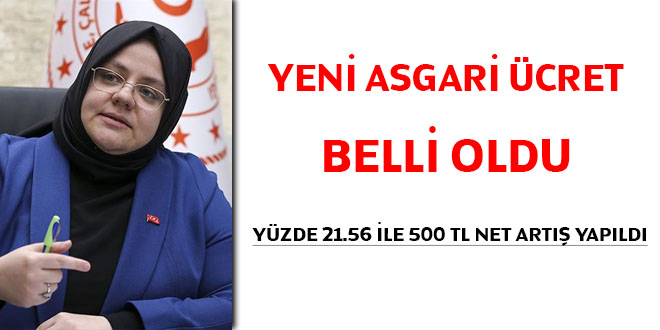 2021 yılı net asgari ücret