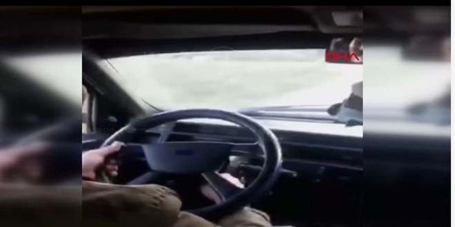 Direksiyonu söküp, arkadaşına verdi; kurbağacık anahtarla aracı kullandı!