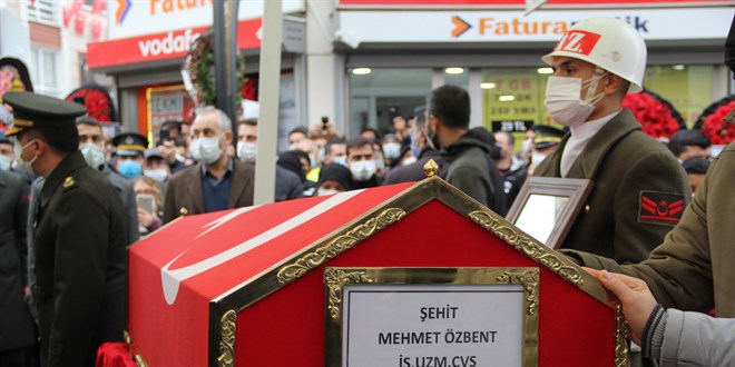 İzmirli çığ şehidine hüzünlü veda