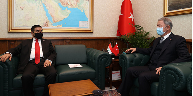 Bakan Akar, Irak Savunma Bakanı Saadoonn ile görüştü