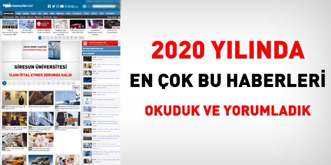 2020 yılında en çok bu haberleri okuduk ve yorumladık