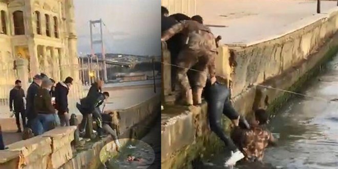 Özel harekat polisi denize atlayıp turisti kurtardı