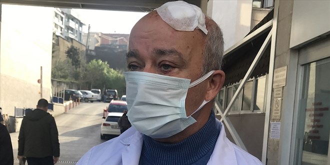 Doktorun başını taşla yaran hasta yakını adli kontrolle serbest