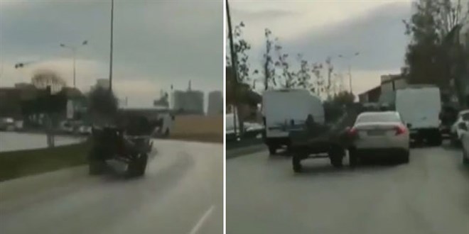 Başakşehir'de kaçan at ortalığı birbirine kattı