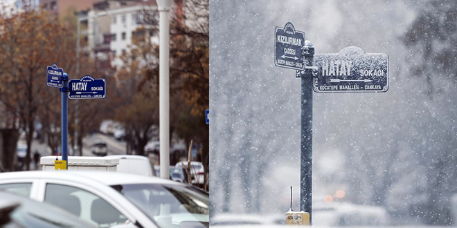 Başkentte bir yıl arayla çekilen fotoğraf, kuraklığın da göstergesi