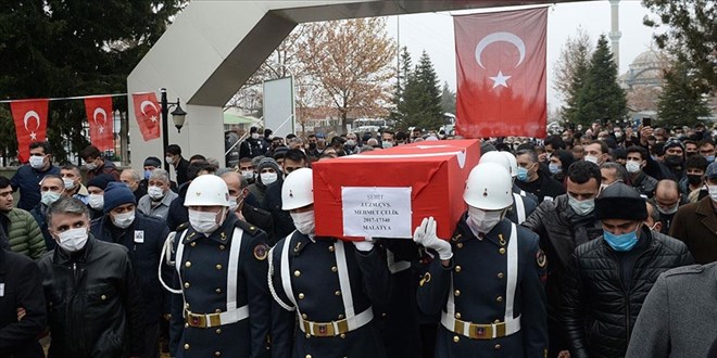 Şehit Uzman Çavuş Mehmet Çelik son yolculuğuna uğurlandı