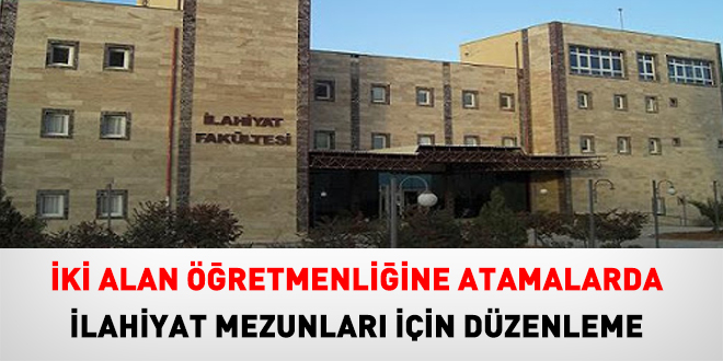 DKAB Öğretmenliğine atamalarda ilahiyat mezunları için düzenleme