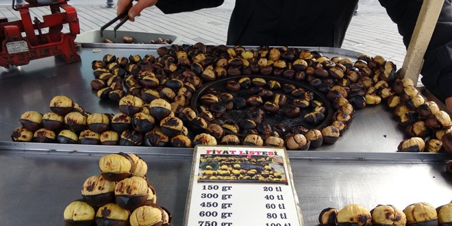 Pişmiş kestanenin kilosu 130 lira oldu
