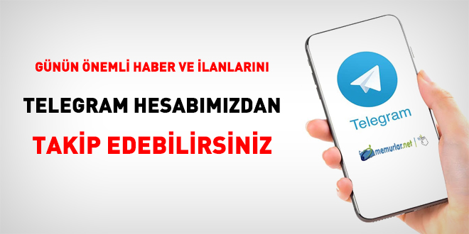 Telegram'a getiyseniz memurlar.net'e bekliyoruz