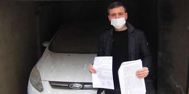 Aldığı aracın ağır hasarlı olduğu satarken ortaya çıktı